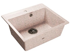 Granfest Мойка кухонная Quadro GF-Q560 Светло-розовый – фотография-1